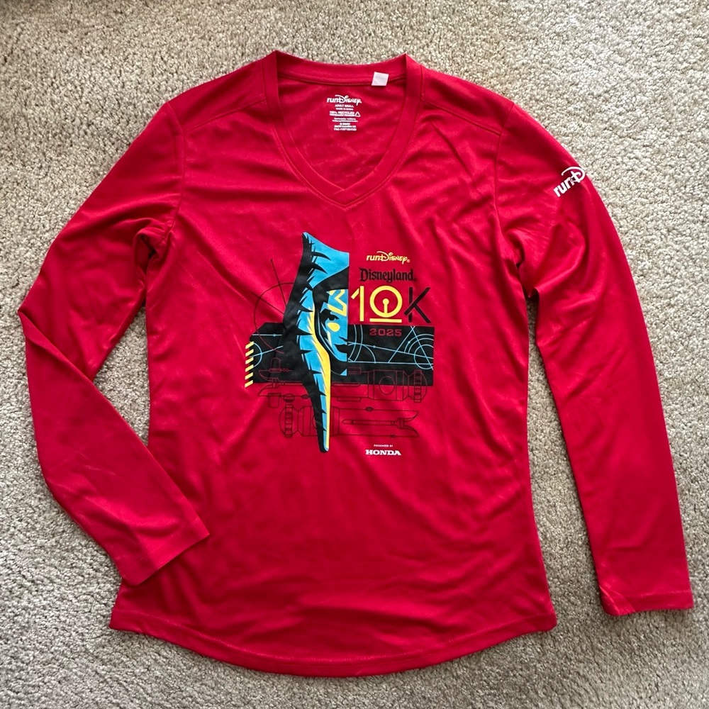 Disneyland 10K Star Wars Long Sleeve Shirt, Size Small